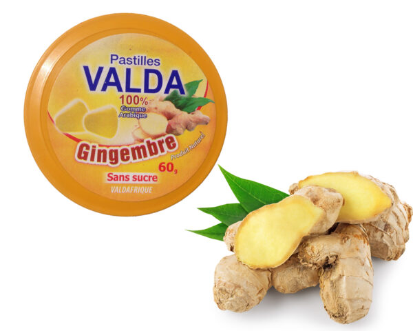 VALDA PASTILLES GINGEMBRE BOITE DE 60