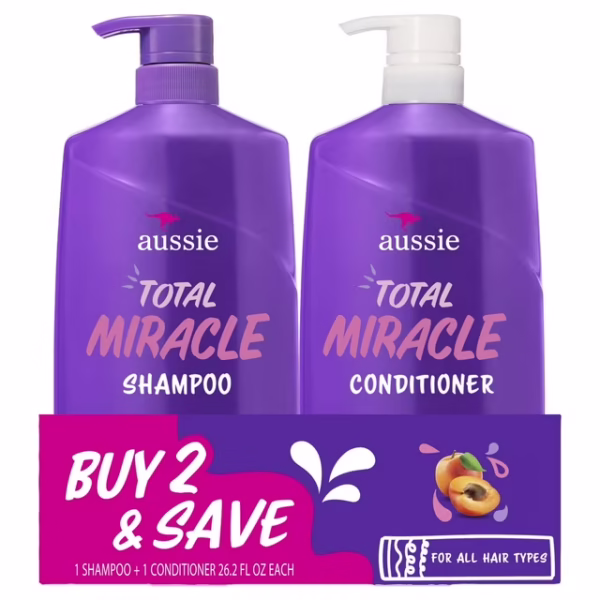 AUSSIE TOTAL MIRACLE SHAMPOO & CONDITIONER 778ML