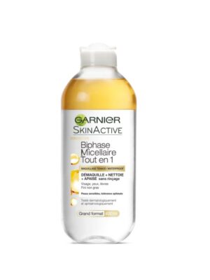 GARNIER BIPHASE MICELLAIRE MAQUILLAGE TENACE 400 ML