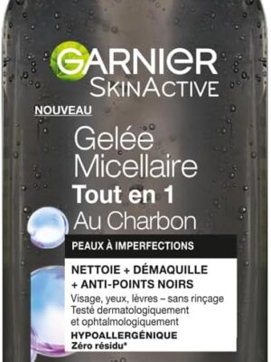 GARNIER SKIN ACTIVE GELEE MICELLAIRE TOUT EN 1 AU CHARBON 400ML