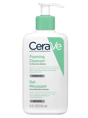 CERAVE GEL MOUSSANT PEAU NORMALE A GRASSE 236ML